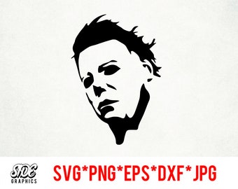 Michael Myers (svg, png, eps, jpg, dxf) Clip Art (digital nedladdning)
