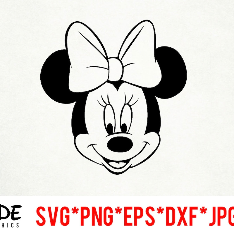 Minnie Mouse Head - Etsy