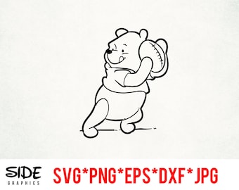 Puh Fotboll direktnedladdning digital fil svg, png, eps, jpg och dxf clipart för Cricut Silhouette och annan skärprogramvara