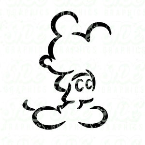 Mickey Outline Instant Download Digital File Svg, Png, Eps, Jpg, and ...