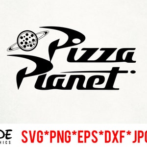 Pizza Planet descarga instantánea de archivos digitales svg, png, eps, jpg y dxf clip art para silueta cricut y otro software de corte
