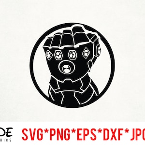 infinity Gauntlet instant download digital file svg, png, eps, jpg, and dxf clip art for cricut silhouette and other cutting software