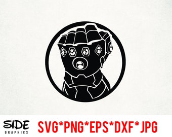 infinity Gauntlet instant download digital file svg, png, eps, jpg, and dxf clip art for cricut silhouette and other cutting software