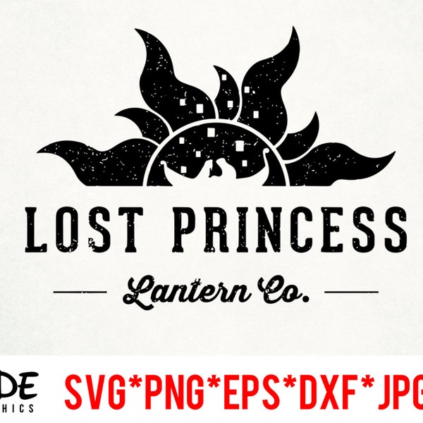 Lost Princess instant download digital file svg, png, eps, jpg, and dxf clip art for cricut silhouette and other cutting software