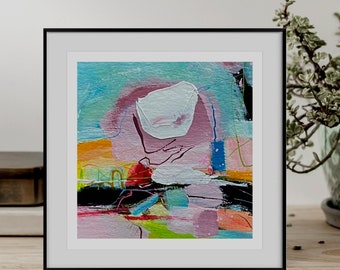 Abstract picture original painting composition mixed media hand painted unique modern art inspiration collectible gift art lover