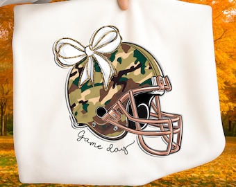 Camo Football Game Day PNG, Fall Sports Sublimation Design, Game Day Shirt PNG, Football Season Digital Download, Southern Football PNG