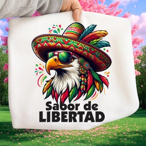 Viva Mexico Eagle PNG, Mexican Independence Day Sublimation, Mexico sabor de libertada Design, Fiesta Shirt Graphic, Digital Download