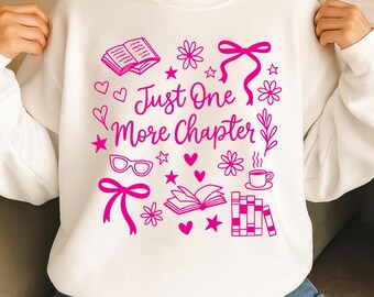 Nur noch ein Kapitel PNG Book Club Sublimationsdesign Bücher und Kaffee Tee Herbst Reading PNG für Buchliebhaber und subtilen Bücherstil