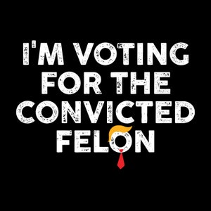Estoy votando por el delincuente convicto png, Estoy votando por el delincuente png, Estoy votando por el delincuente convicto 2024 svg, Retro American Flag Trump 2024