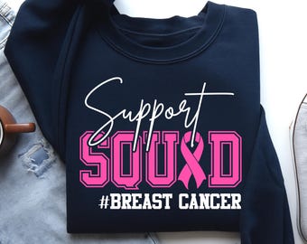 Support Squad Breast Cancer Awareness Png, Pink Ribbon Svg, Cancer Survivor png, Fight Cancer png,Breast Cancer Svg, Cancer Survivor Svg