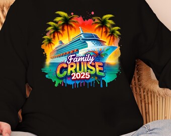 Family Cruise 2025 Png, Family Cruise Shirt Design, Cruise Vacation Png, Download PNG Vacation Design Gift for a Cruise