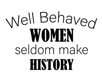 Les femmes bien élevées font rarement des fichiers de coupe Cricut SVG d'histoire, citation drôle, maman disant svg png dxf, fille patron svg, svg Girl Power