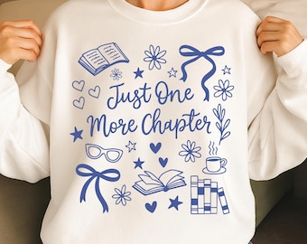 Nur noch ein Kapitel PNG Book Club Sublimationsdesign Bücher und Kaffee Tee Herbst Reading PNG für Buchliebhaber und subtilen Bücherstil