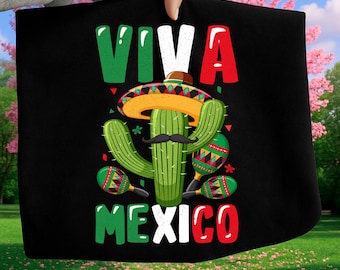 Viva Mexico PNG, Cinco de Mayo Sublimation Design, Fiesta Mexican Party Shirt PNG, Sombrero Hat Clipart, Digital Download