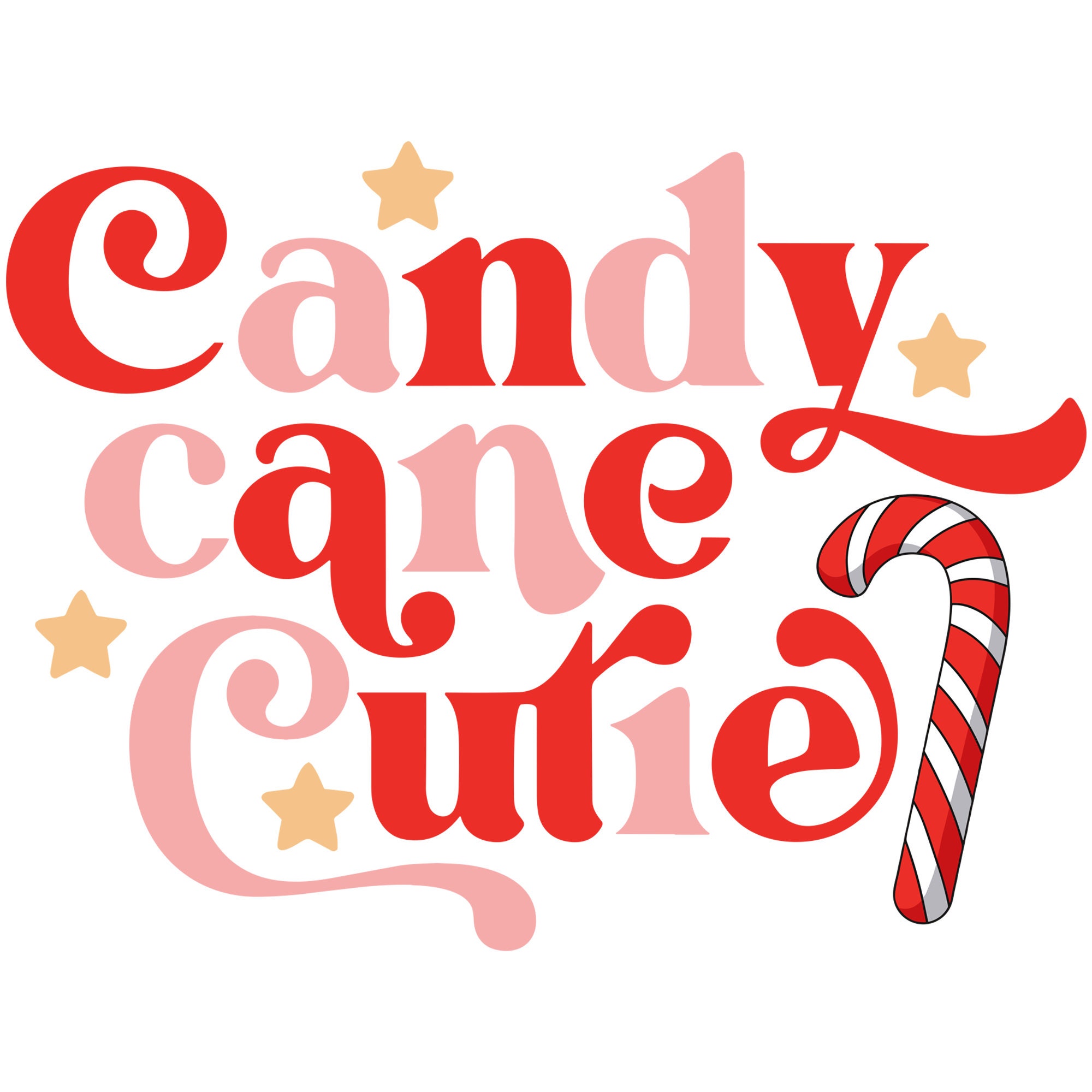 Candy Cane Cutie SVG baby Christmas Svg Retro Christmas SVG