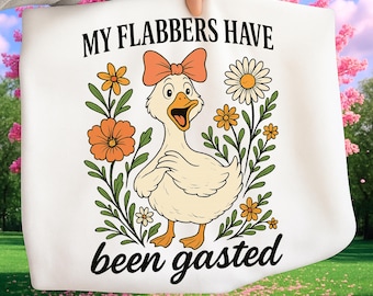 Mis flabbers han sido gaseados PNG, Humor de ganso sarcástico PNG, Regalo de broma Ganso grosero Estado de ánimo Animal sarcástico PNG, Actitud Humor adulto Ganso divertido PNG