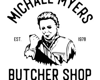 Boucherie Michael Myers SVG PNG, Halloween Svg, Clipart Myers, Killin ' It Svg, Svg de film d'horreur, Svg de film d'horreur, fichiers numériques
