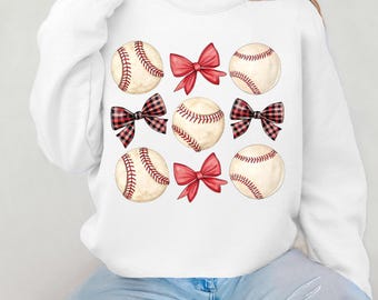 Vintage Baseball Bow Png, Bow Baseball Png Sublimation, Coquette Baseball Png Shirt Design, Sports Team,Baseballs and Bows Digital  svg