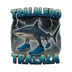 Tralalero Tralala Bootleg Brainrot Italian Brainrot Meme Png, Shark
