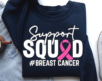 Support Squad Breast Cancer Awareness Png, Pink Ribbon Svg, Cancer Survivor png, Fight Cancer png,Breast Cancer Svg, Cancer Survivor Svg