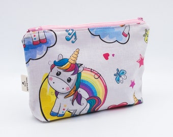 Unicorn pencil case, pencil case, bag for all sorts of things, odds and ends toiletry bag, children's pencil case, organizer bag, gifts for girls