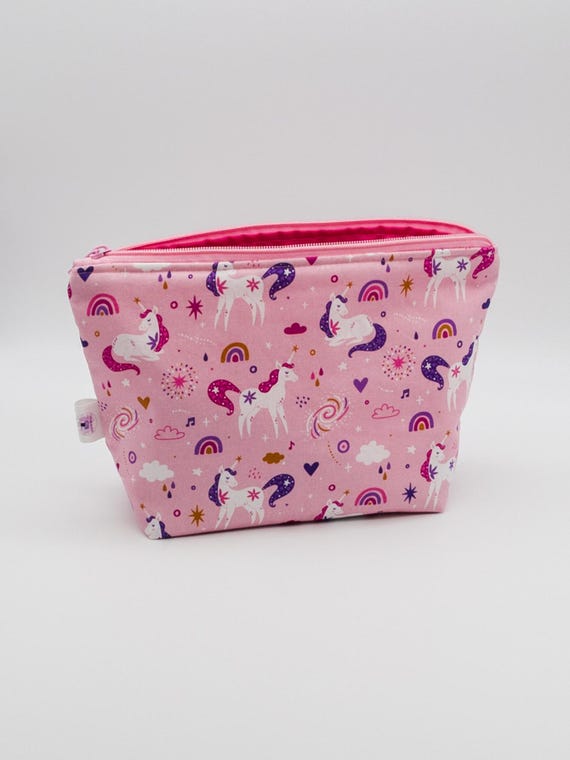 Unicorn Toiletry Bag for Young Girls, Makeup Bag, Cosmetic Bag