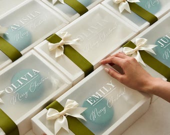 Personalized Christmas Gift, Unique Bridesmaid Gift Boxes, Bridesmaid Gift, Wedding Favors, Maid of Honor, Gift for Her, Birthday Gift Boxes