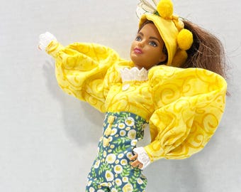 OOAK Rescue Doll - Spring Harlequin