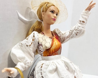 OOAK Rescue Doll - Cinderella Disney Inspired Live Action Peasant Dress