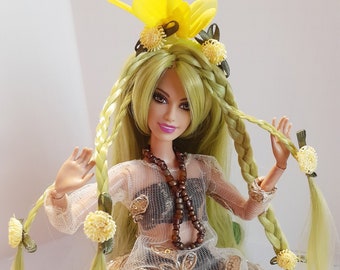 Muñeca de rescate OOAK - La diosa del jardín