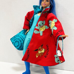 OOAK Rescue Doll - Pokemon Inspired Water Type Trainer with Squirtle and Croconaw bild 7