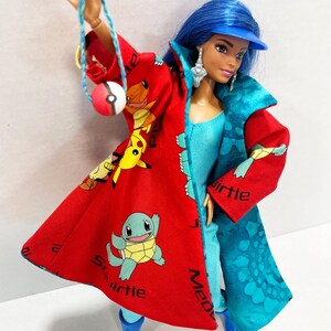 OOAK Rescue Doll - Pokemon Inspired Water Type Trainer with Squirtle and Croconaw bild 13