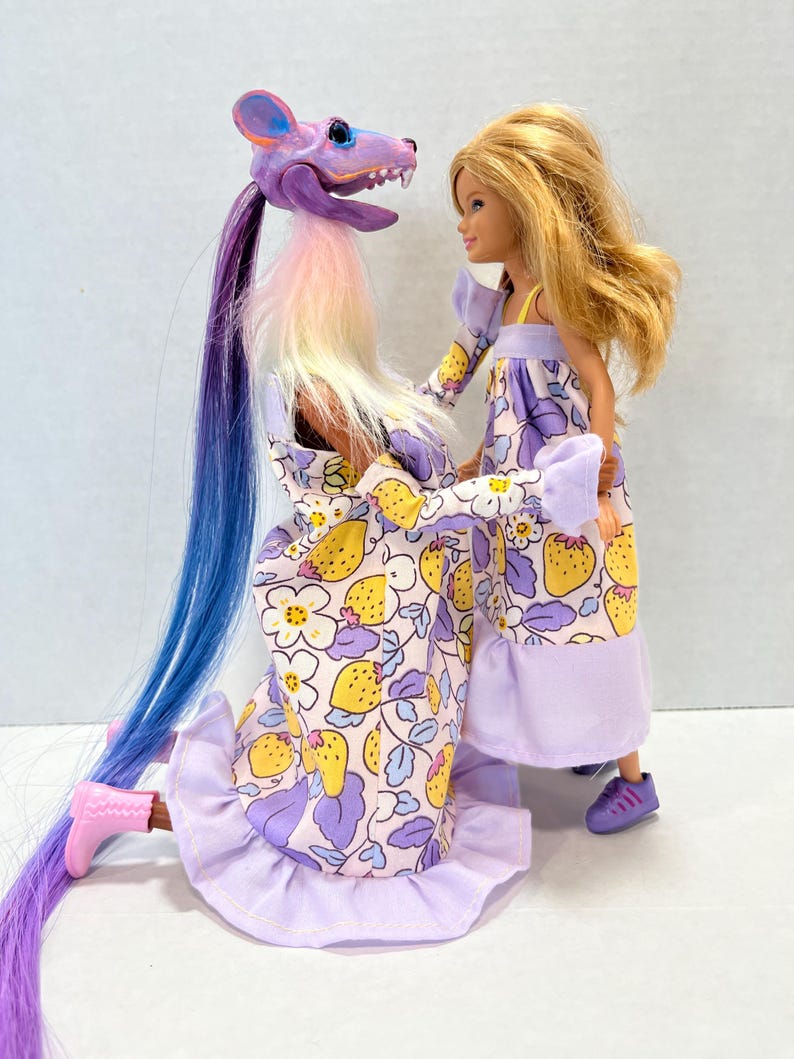OOAK Rescue Dolls - Grandmother Mouse and Granddaughter bild 12