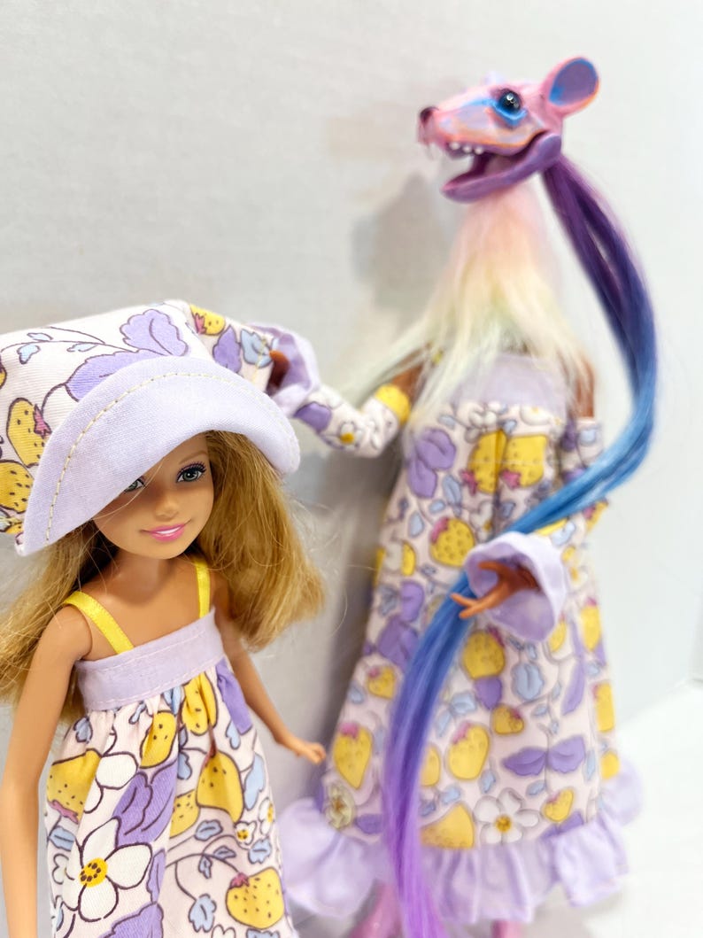 OOAK Rescue Dolls - Grandmother Mouse and Granddaughter bild 9