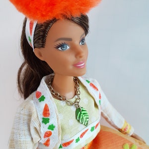 OOAK Reddingspop - Easter Carrot Lady Curvy Barbie