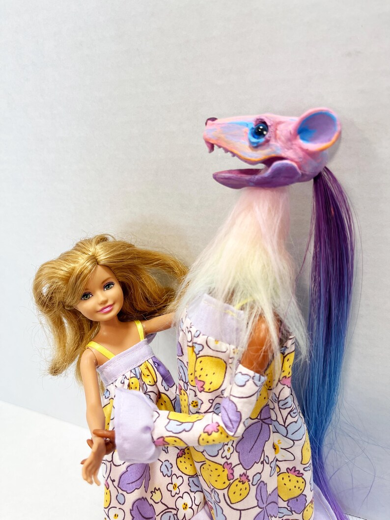 OOAK Rescue Dolls - Grandmother Mouse and Granddaughter bild 16