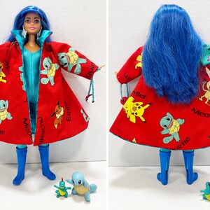 OOAK Rescue Doll - Pokemon Inspired Water Type Trainer with Squirtle and Croconaw bild 19