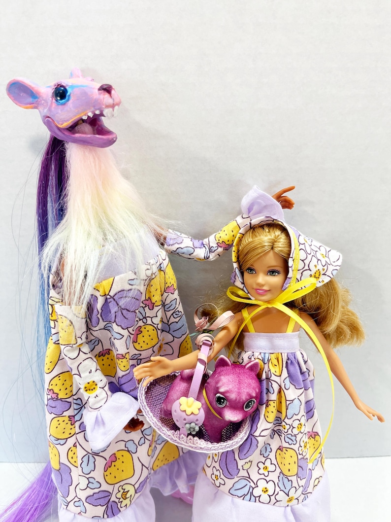 OOAK Rescue Dolls - Grandmother Mouse and Granddaughter bild 1