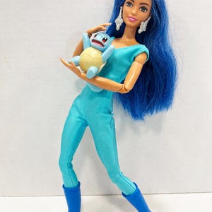 OOAK Rescue Doll - Pokemon Inspired Water Type Trainer with Squirtle and Croconaw bild 16