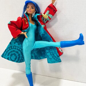 OOAK Rescue Doll - Pokemon Inspired Water Type Trainer with Squirtle and Croconaw bild 6