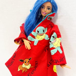 OOAK Rescue Doll - Pokemon Inspired Water Type Trainer with Squirtle and Croconaw bild 15