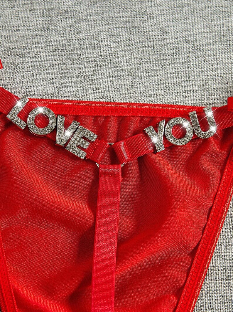 Customized Thong Bikini Thong Bikini Chain Lingerie Etsy Canada