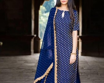 Kurti Palazzo Set - Etsy UK