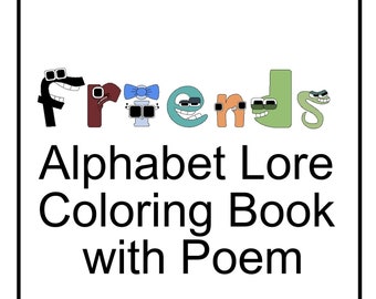Alphabet Lore Simple Coloring Book Motivational Affirmation 