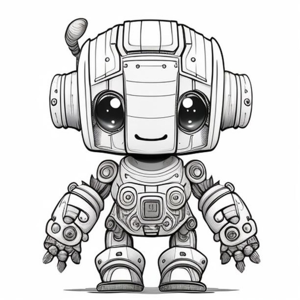 Robot Coloring Pages Printable Kids Coloring Pages Robot Birthday