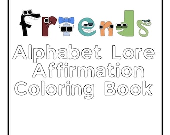Alfabet Lore Eenvoudig kleurboek Motiverende bevestiging voor kinderen en studenten