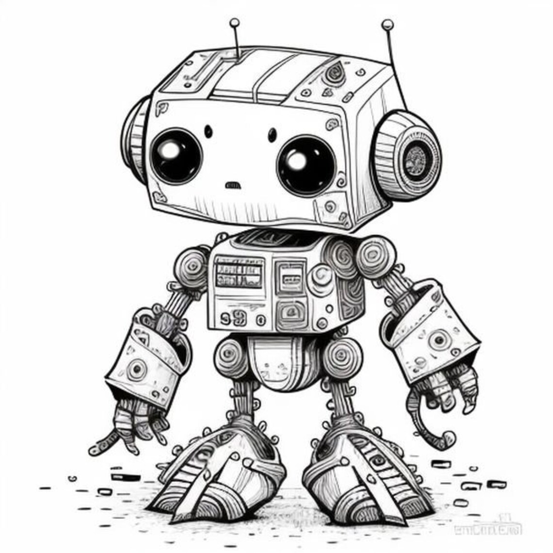 Robot Coloring Pages Printable Kids Coloring Pages Robot Birthday