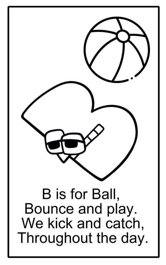  Funny Alphabet Lore Kids Lettre B is for Ball Kids