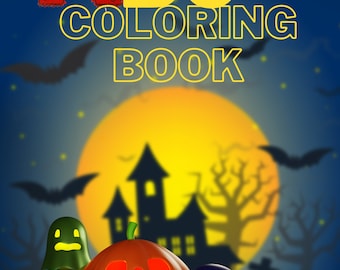 Alfabet Halloween kleurboek voor kinderen digitale download