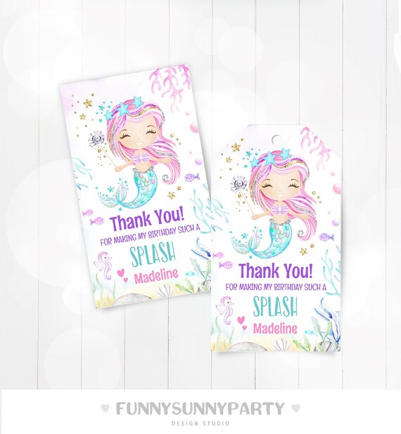 Editable Onederful Favor Tag Thank You Girl First Birthday Party Gift -  Design My Party Studio